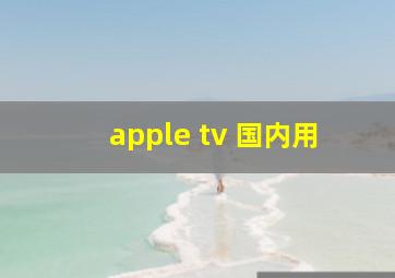 apple tv 国内用